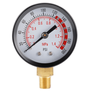 Dual-Scale Pressure Gauge | 0-1400 PSI
