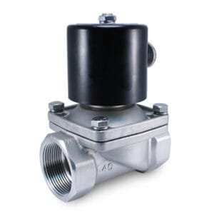 1-1/2 Solenoid Valve | 316 SS | 220V/24VDC | 300 LB